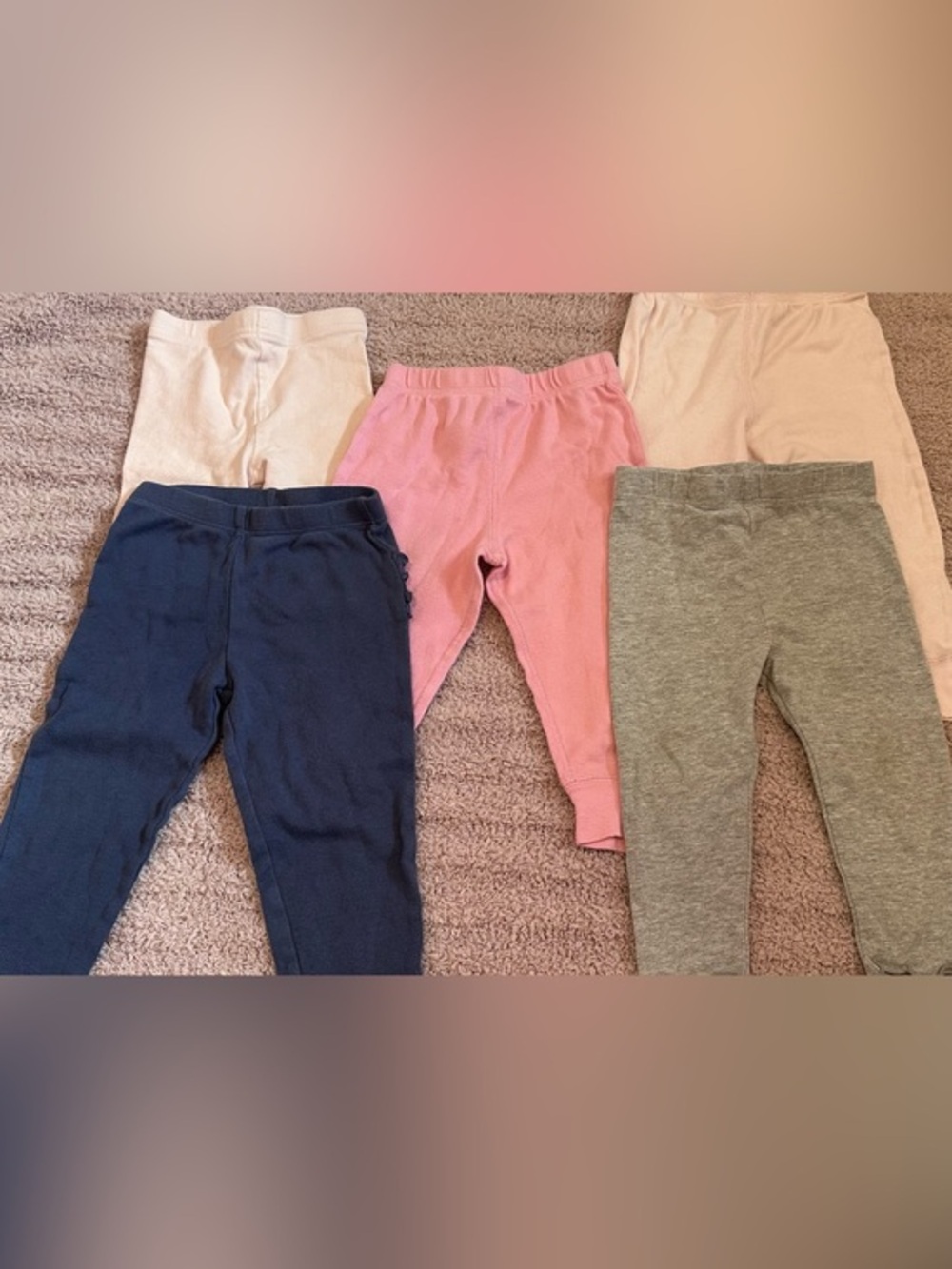 🌸 Girls 12M Leggings Bundle | 5 Pieces | Gerber Carter’s Playwear *